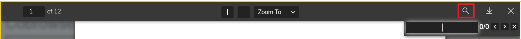 Document search function