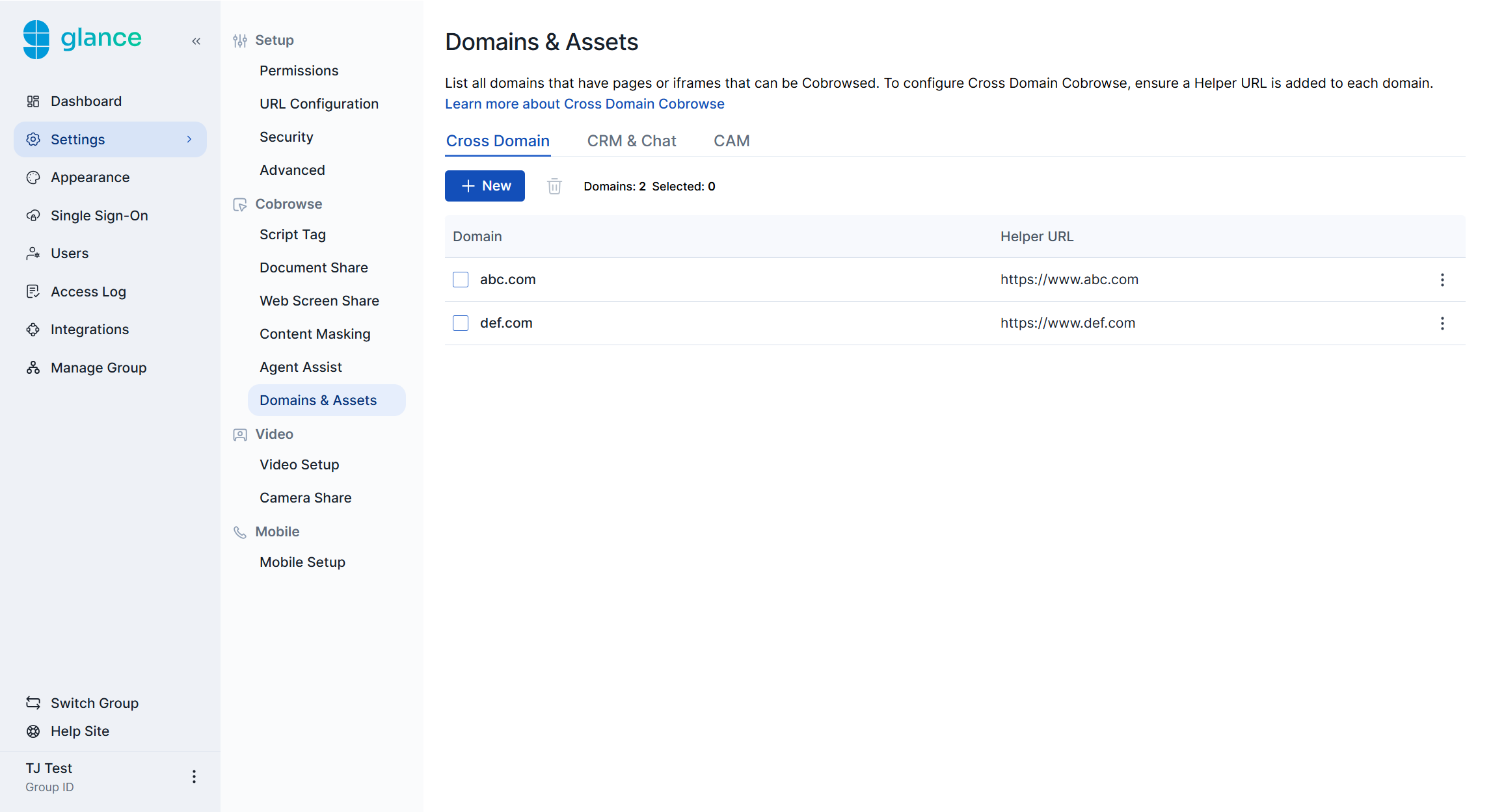 Enable document sharing in Account Management