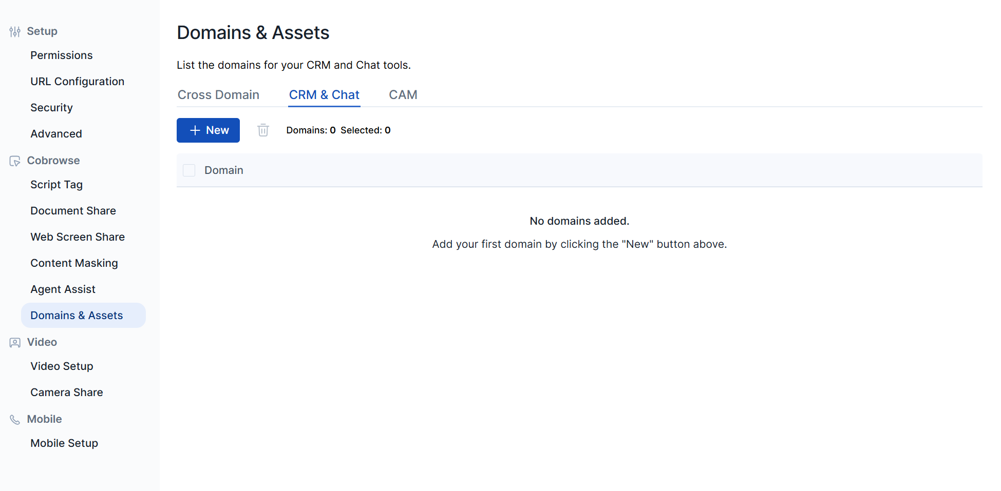 Enable document sharing in Account Management