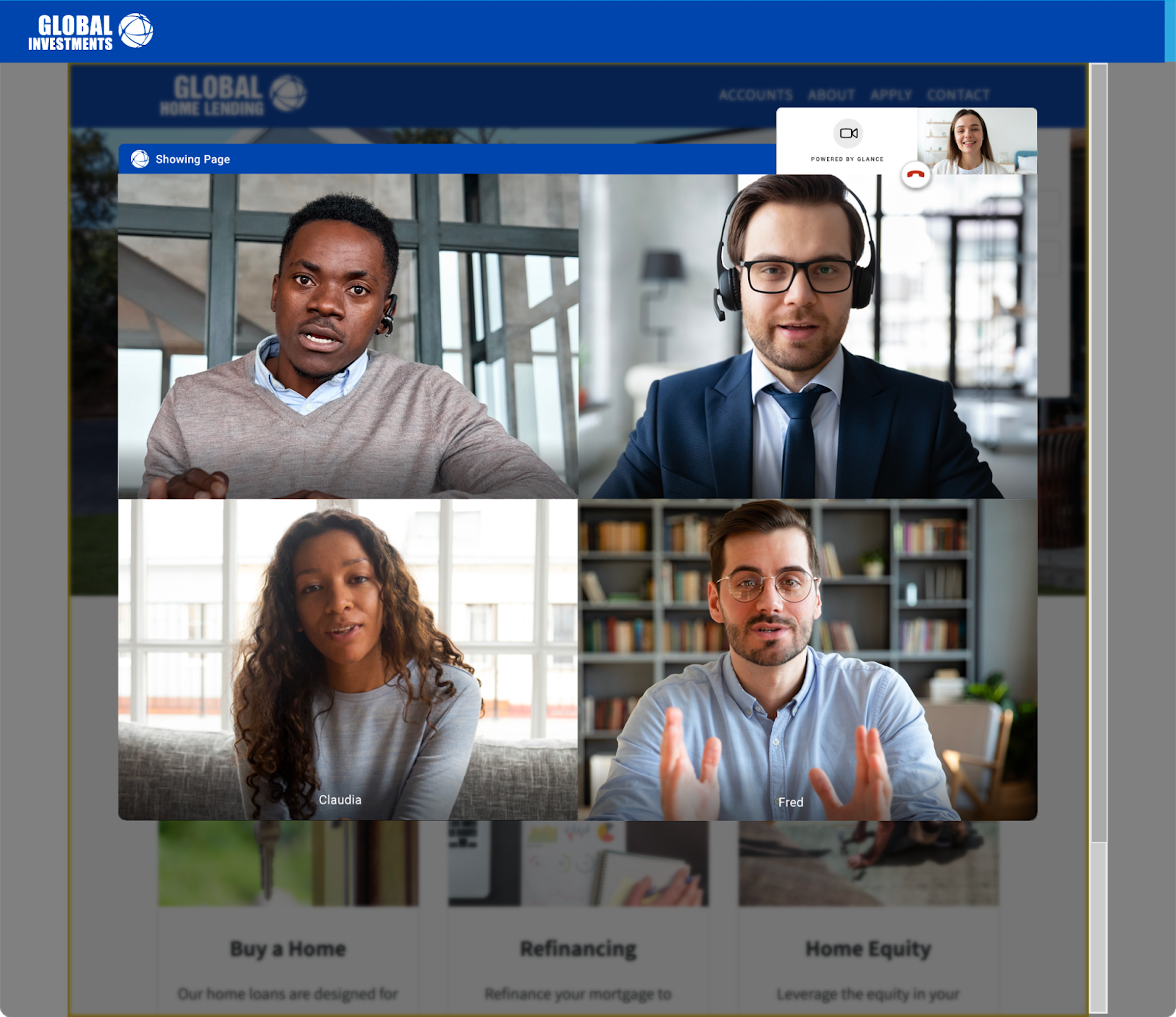 Multi-Participant Video Interface